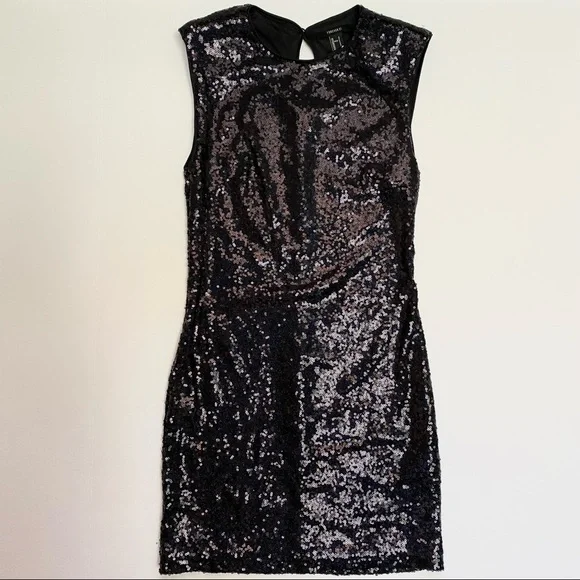 Forever 21 Sequin Bodycon Mini Dress: size small - Picture 1 of 5